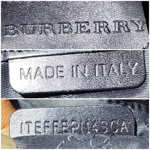 Authentic Burberry Leather Metal Tote Bag Black - Picture 8 of 13